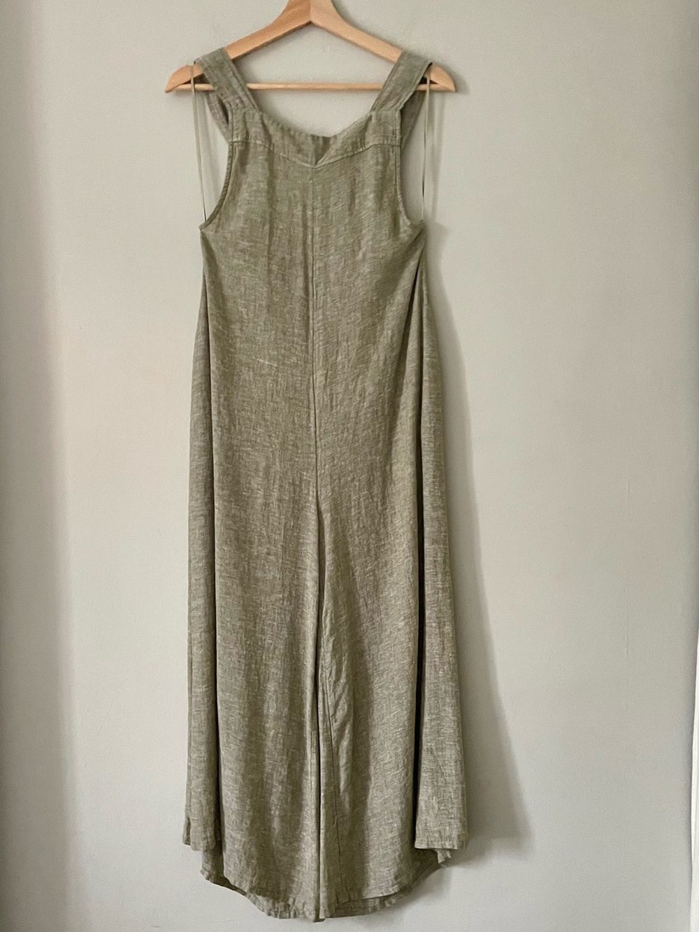 Haute Hippie Green Linen Blend Jumpsuit